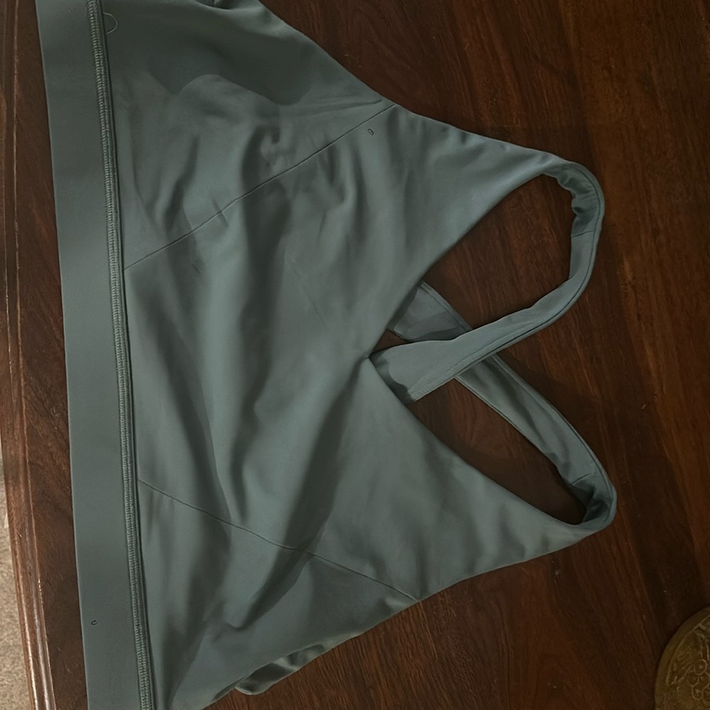 Lululemon Envital jog bra size 14 grayish green